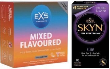 Набор з SKYN Elite 10 шт + EXS Mixed Flavoured 48 шт SOS7848 фото