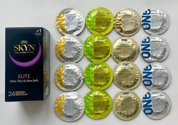 Набор 40 штук Skyn ​​Elite + ONE Super Studs, Glowing Pleasures, Vanish, Classic SOS2204 фото