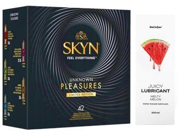 Комплект Лубрикант Satisfyer Juicy Melty Melon 300 мл + SKYN Pleasures 42 шт SOS12923 фото