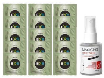 Комплект EXS Snug Fit 15 шт + MAXILONG, 50 мл &ndash; Lovely Lovers SOS14897 фото