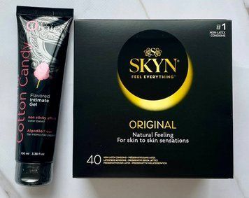 Набор Skyn ​​Original 40 шт. - Лубрикант ORGIE LUBE TUBE сахарная вата, 100 мл SOS2936 фото