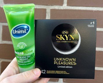 SKYN Unknown Pleasures+ &ndash; 42 шт та Лубрикант Unimil Aqua Aloe &ndash; 80 мл у подарунок SOS599 фото