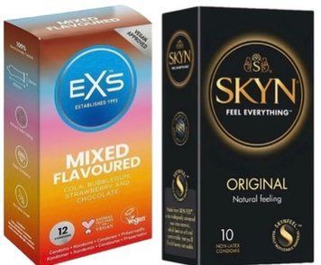 Набір з SKYN Original 10 штук + EXS Mixed Flavoured 12 шт. SOS7898 фото