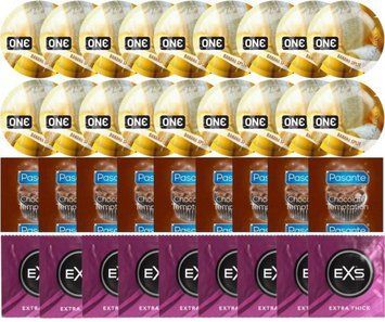 Набор 36 шт ONE Banana Split + Pasante Chocolate + EXS Extra Thick SOS7729 фото