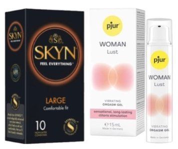 SKYN Large 10 шт + pjur Woman Lust 15 мл SOS7069 фото