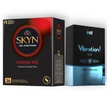 Skyn Intense feel 36 штук + Intt Vibration Ice (15 мл) SOS6785 фото