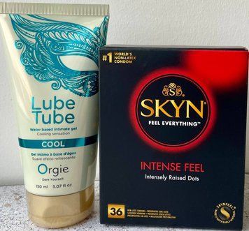 Комплект Skyn Intense feel 36 штук + LUBE TUBE COOL, 150 мл ORGIE  SOS1110 фото