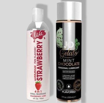 Wet Oral Play Strawberry (118 мл) + JO GELATO Mint Chocolate (120 мл) LB856 фото