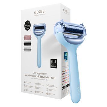 Роллер для игловой мезотерапии лица и тела GESKE MicroNeedle Face&Body Roller 9в1 aquamarine HB0215 фото