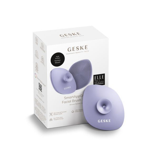Щітка для обличчя GESKE Facial Brush 4в1 з тримачем purple HB0057 фото