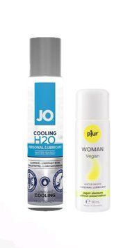 Набор лубрикантов System JO H2O COOLING (30 мл) + pjur Woman Vegan 30 мл LB65 фото