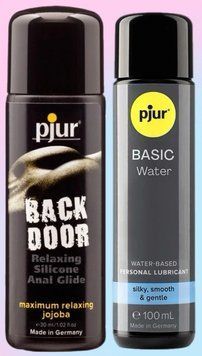 Набор лубрикантов pjur backdoor anal Relaxing jojoba silicone 30 мл + pjur Basic waterbased 100 мл LB816 фото