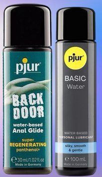Набор лубрикантов pjur backdoor Regenerating 30 мл + pjur Basic waterbased 100 мл LB445 фото