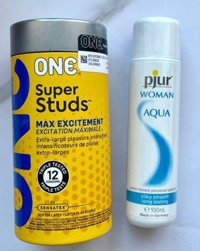 Комплект ONE Super Studs 12 шт + Лубрикант на водной основе pjur Woman Aqua 100 мл SOS2005 фото
