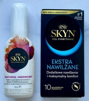 Комплект SKYN Extra Lube 10 шт. - Лубрикант SKYN NATURAL HARMONY, 80 мл. SOS3315 фото