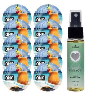 Комплект ONE Island Punch 10 шт + Sensuva Deeply Love You &ndash; Spearmint, 29 мл SOS13815 фото