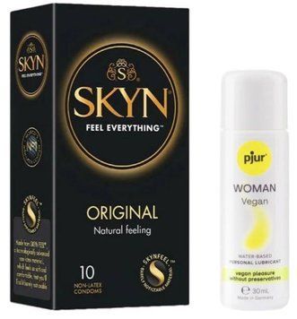 Комплект SKYN Original 10 шт + Pjur Woman Vegan 30 мл SOS13223 фото