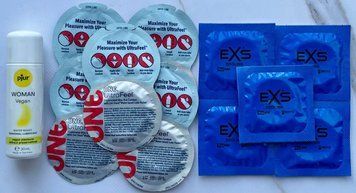 Набор ONE UltraFeel 5 шт + EXS Cooling 5 шт + Лубрикант pjur Woman Vegan 30 мл SOS3515 фото