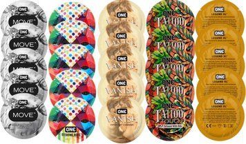 Набір з 25 шт One Move + ONE Ribs + ONE Vanish + ONE Tattoo + ONE Legend XL SOS8375 фото