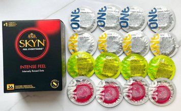 Комплект 52 шт - ONE Super Studs, Classic, Color Sensations, Glowing Pleasures + Skyn Intense Feel SOS1905 фото