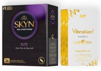 Skyn Elite 36 шт + Intt Vibration Honey (15 мл) SOS7120 фото