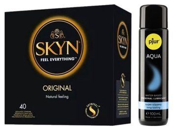 SKYN Original 40 шт + pjur Aqua 100 мл SOS13373 фото