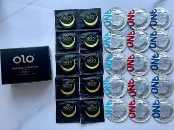 Набор 10 шт Skyn ​​Original - 15 шт One Super Sensitive, Extreme Ribs, Classic - OLO Feeling Ultrathin 001 (10 штук) SOS2552 фото