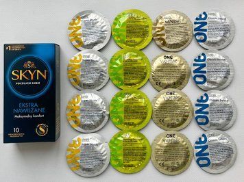 Набор 26 штук Skyn ​​Extra Lube + ONE Super Studs, Glowing Pleasures, Vanish, Classic SOS2205 фото