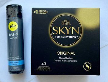 Набор SKYN Original 40 шт + Лубрикант pjur Basic waterbased 100 мл SOS2055 фото