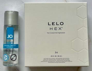 Комплект LELO HEX Original 36 шт + Лубрикант  System JO H2O ORIGINAL (60 мл) SOS2987 фото