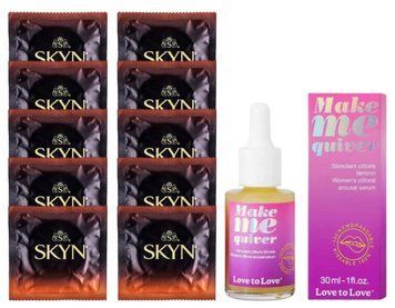 Комплект Skyn Warming 10 шт + Make Me Quiver 30 мл SOS14190 фото