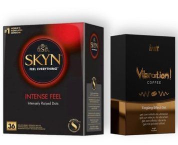 Skyn Intense feel 36 штук + Intt Vibration Coffee (15 мл) SOS6786 фото