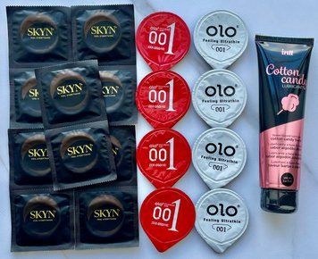 Набор 18 штук Skyn, Olo + лубрикант Intt Cotton Candy (100 мл) SOS4007 фото