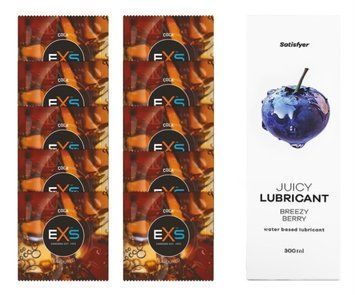 Комплект: EXS CRAZY COLA 10 шт. + Лубрикант Satisfyer Breezy Berry 300 мл SOS11429 фото