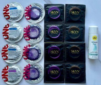 Набір з 16 штук Skyn, One + лубрикант pjur Woman Nude (30 мл) SOS4057 фото