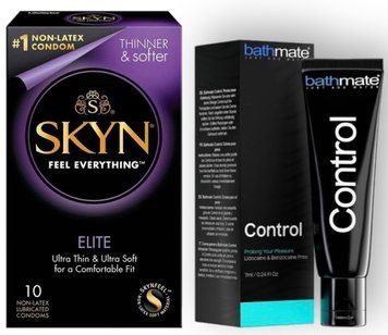 Набор из SKYN Elite 10 шт + Пролонгатор Bathmate Control 7 мл SOS8900 фото