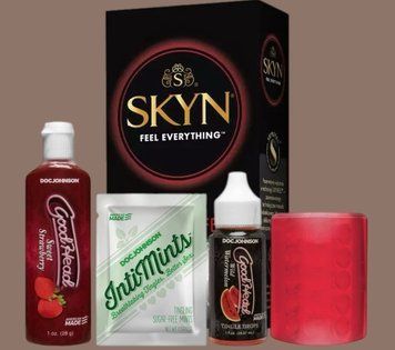 Комплект SKYN Intense Feel 10 шт + Набор Doc Johnson GoodHead Fundamentals Kit SOS5712 фото