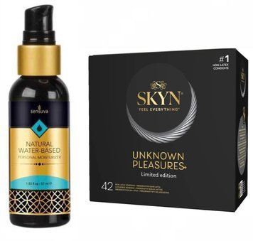 SKYN Unknown Pleasures+ 42 шт та Лубрикант Sensuva Natural Water-Based 57 мл SOS500 фото
