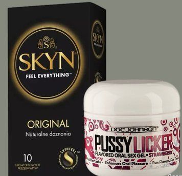 Комплект SKYN Original 10 шт + Гель Doc Johnson Pussy Licker Strawberry (56 г) SOS5762 фото