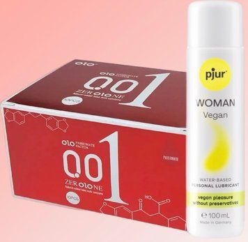 OLO возбуждающие 001 (красные) 10 штук+ Лубрикант pjur Woman Vegan 100 мл SOS4604 фото