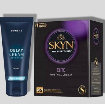 SKYN Elite, 36 шт + Пролонгатор Boners Delay Cream SOS5276 фото