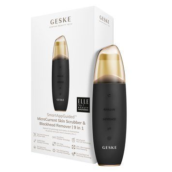 Микротоковый скраббер для кожи и устранение черных точек GESKE MicroCurrent Skin Scrubber&Blackhead Remover 9в1 gray HB0141 фото
