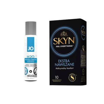 Набір SKYN Extra Lube, 10 шт + лубрикант на водній основі System JO H2O ORIGINAL, 30 мл SKYN40 фото