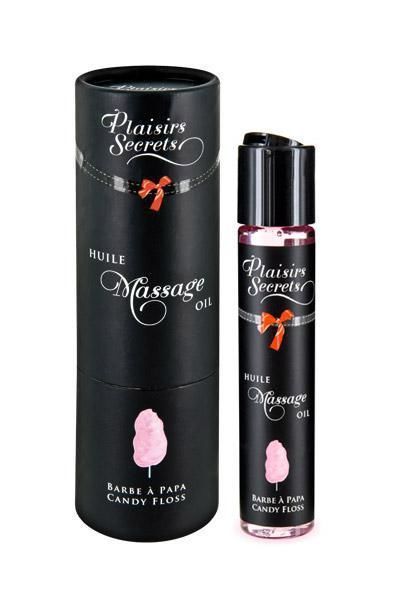 Массажное масло Plaisirs secrets Candy Floss (59 мл) с афродизиаками, съедобная, подарочная упаковка SO1851 фото