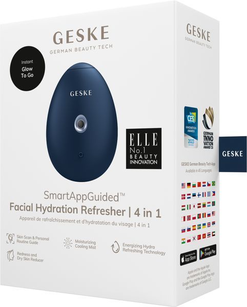 Электронный освежитель для увлажнения лица GESKE Facial Hydration Refresher 4в1 midnight HB0166 фото