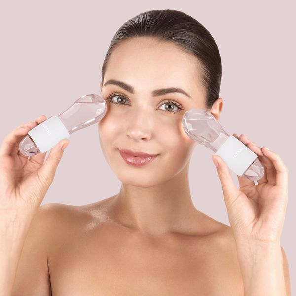 Подвійний масажер для очей GESKE Cool&Warm Duo Eye Massager 7в1 starlight HB0326 фото