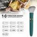 10 скоростей  Vibration Makeup Brush женский Clitoral-black VBR1 фото 2