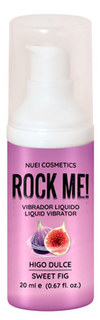 Рідкий вібратор NUEI Rock Me! Інжир (20 мл) &mdash; з ефектом пульсації та зігрівання NU890493 фото