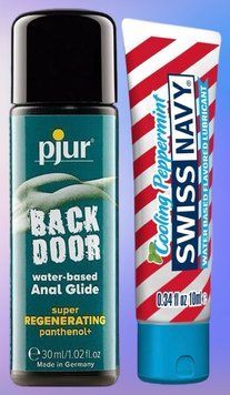 Набор лубрикантов pjur backdoor Regenerating 30 мл + Swiss Navy Cooling Peppermint 10 мл LB546 фото