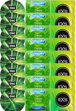 Набор 24 шт One Glowing Pleasures + Delay Infinity + EXS Glow in the Dark SOS7321 фото